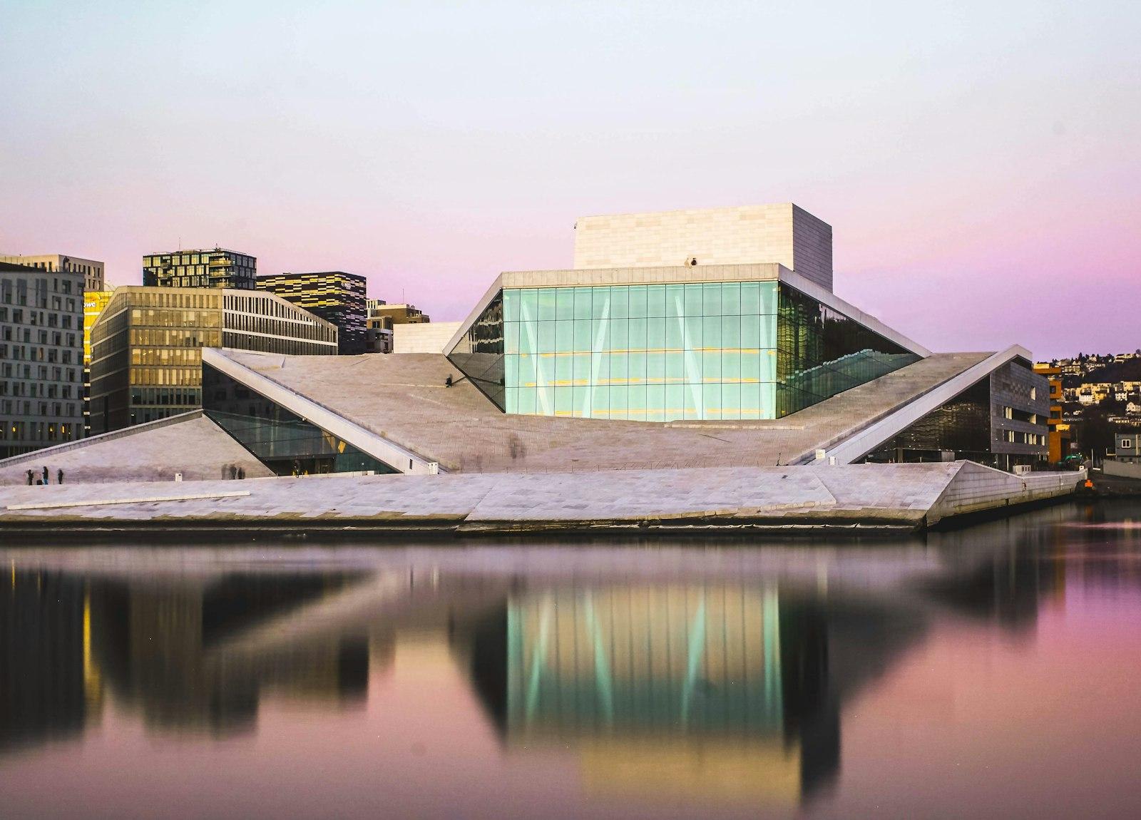 The Oslo Opera House on the fjord