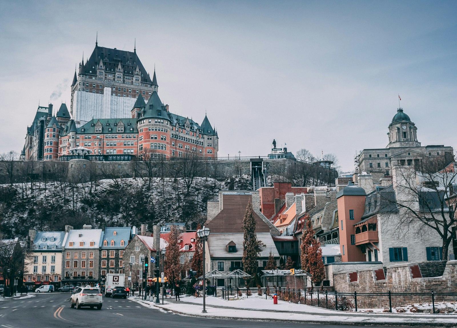 The Château Frontenac above the rooftops of Old Québec