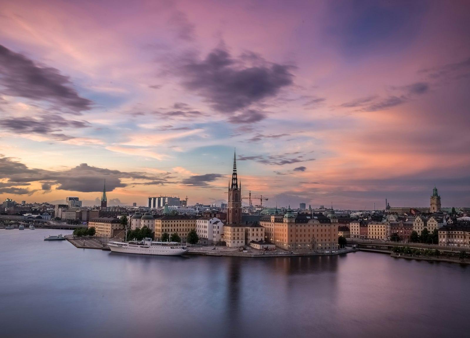 The Riddarholmen Church above the Stockholm waterfront